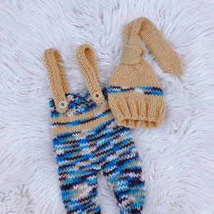 Újszülött nadrág sapkával, Ruha & Divat, Babaruha & Gyerekruha, Babafotózási ruha és kellék, Kötés, MESKA