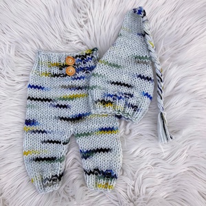 Újszülött nadrág sapkával, Ruha & Divat, Babaruha & Gyerekruha, Babafotózási ruha és kellék, Kötés, MESKA