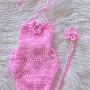 Újszülött body hajpánttal - Meska.hu