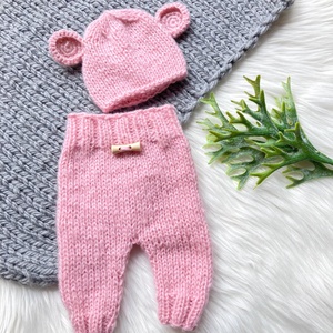 Újszülött nadrág sapkával, Ruha & Divat, Babaruha & Gyerekruha, Babafotózási ruha és kellék, Kötés, MESKA