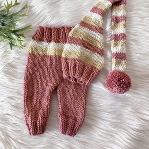 Újszülött nadrág sapkával, Ruha & Divat, Babaruha & Gyerekruha, Babafotózási ruha és kellék, Kötés, MESKA