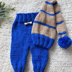 Újszülött nadrág sapkával - Meska.hu