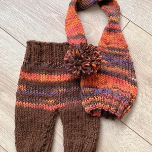 Újszülött nadrág sapkával, Ruha & Divat, Gyerekruha, Nadrág, Kötés, MESKA