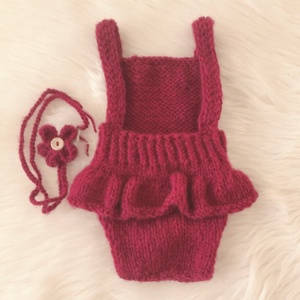 Újszülött nadrág hajpánttal, Ruha & Divat, Babaruha & Gyerekruha, Babafotózási ruha és kellék, Kötés, MESKA