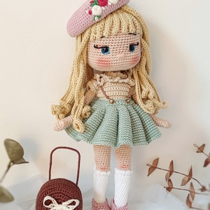 Horgolt Emili baba - játék & sport - baba & babaház - öltöztethető baba - Meska.hu