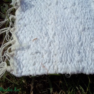 Fehér rongyszőnyeg -  - Meska.hu