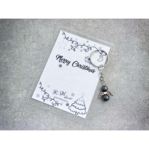 Merry Christmas kulcstartó hematittal, Táska & Tok, Kulcstartó & Táskadísz, Kulcstartó, , MESKA