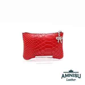 Piros kígyómintás ívelt egy cipzáras kulcstartó C5007 - táska & tok - kulcstartó & táskadísz - kulcstartó - Meska.hu