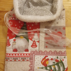 Mikulás zsákocska S1. - karácsony - mikulás - mikulás zsák - Meska.hu