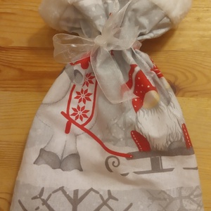 Mikulás zsákocska S2. - karácsony - mikulás - mikulás zsák - Meska.hu