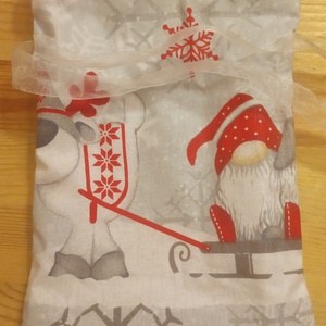 Mikulás zsákocska S2. - karácsony - mikulás - mikulás zsák - Meska.hu