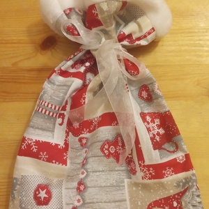 Mikulás zsákocska M1., Karácsony, Mikulás, Mikulás zsák, Varrás, MESKA