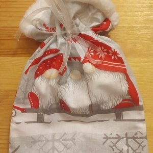 Mikulás zsákocska (BNS1) - karácsony - mikulás - mikulás zsák - Meska.hu
