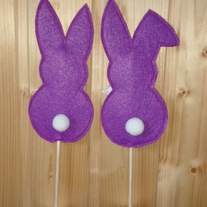 Asztaldísz - Lila nyuszik - otthon & életmód - dekoráció - asztal és polc dekoráció - asztaldísz - Meska.hu