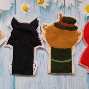 Ujjbáb - Piroska és a farkas - játék & sport - bábok - ujjbáb - Meska.hu