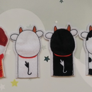 Ujjbáb - Török és a tehenek - játék & sport - bábok - ujjbáb - Meska.hu