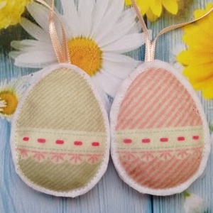 Húsvéti dísz - mintás tojik - otthon & életmód - dekoráció - fali és függő dekoráció - függődísz - Meska.hu