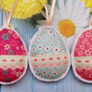 Húsvéti dísz - mintás tojik - otthon & életmód - dekoráció - fali és függő dekoráció - függődísz - Meska.hu