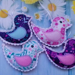 Húsvéti dísz - madárka - otthon & életmód - dekoráció - fali és függő dekoráció - függődísz - Meska.hu