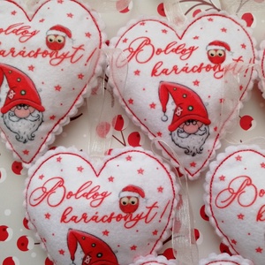 Karácsonyfadísz - Boldog karácsonyt - manós - karácsony - karácsonyi lakásdekoráció - karácsonyfadíszek - Meska.hu