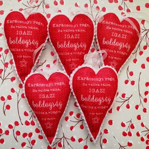 Karácsonyfadísz - Ady idézet, Karácsony, Karácsonyi lakásdekoráció, Karácsonyfadíszek, Varrás, MESKA