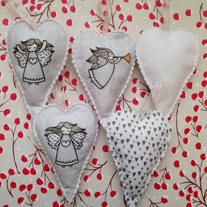 Karácsonyfadísz - feliratos angyalkás - karácsony - karácsonyi lakásdekoráció - karácsonyfadíszek - Meska.hu