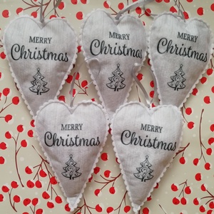 Karácsonyfadísz - Merry Christmas, Karácsony, Karácsonyi lakásdekoráció, Karácsonyfadíszek, Varrás, MESKA