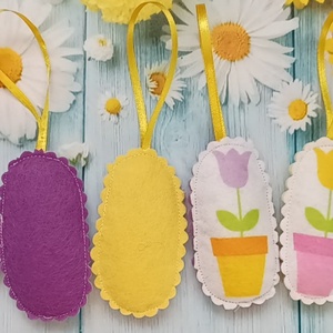 Húsvéti dísz - tulipánok - ünnepi díszek, dekorációk - húsvéti díszek és dekorációk - húsvéti tojásfadíszek - Meska.hu