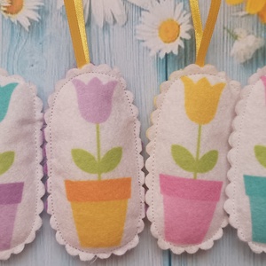 Húsvéti dísz - tulipánok - ünnepi díszek, dekorációk - húsvéti díszek és dekorációk - húsvéti tojásfadíszek - Meska.hu