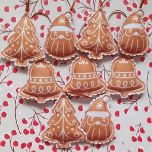 Karácsonyfadísz - Mézeskalács, Karácsony, Karácsonyi lakásdekoráció, Karácsonyfadíszek, Varrás, MESKA