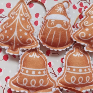 Karácsonyfadísz - Mézeskalács - karácsony - karácsonyi lakásdekoráció - karácsonyfadíszek - Meska.hu