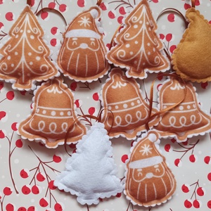 Karácsonyfadísz - Mézeskalács - karácsony - karácsonyi lakásdekoráció - karácsonyfadíszek - Meska.hu