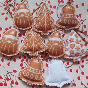 Karácsonyfadísz - Mézeskalács - karácsony - karácsonyi lakásdekoráció - karácsonyfadíszek - Meska.hu