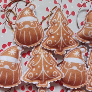 Karácsonyfadísz - Mézeskalács - karácsony - karácsonyi lakásdekoráció - karácsonyfadíszek - Meska.hu