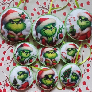 Karácsonyfadísz - Grincs, Karácsony, Karácsonyi lakásdekoráció, Karácsonyfadíszek, Varrás, MESKA