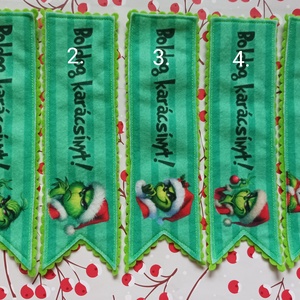 Könyvjelző - Grincs, Könyv & Zene, Könyvjelző, Varrás, MESKA