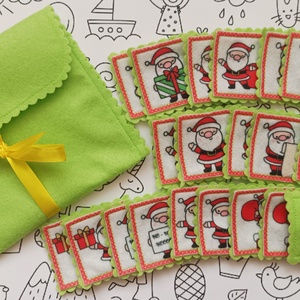 Memória játék - Mikulás - játék & sport - készségfejlesztő és logikai játék - memória játékok - Meska.hu