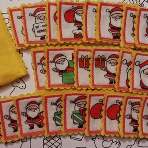 Memória játék - Mikulás - játék & sport - készségfejlesztő és logikai játék - memória játékok - Meska.hu