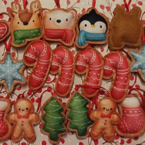 Karácsonyfadísz - Mézeskalács - karácsony - karácsonyi lakásdekoráció - karácsonyfadíszek - Meska.hu