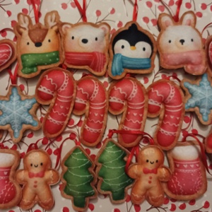 Karácsonyfadísz - Mézeskalács, Karácsony, Karácsonyi lakásdekoráció, Karácsonyfadíszek, Varrás, MESKA