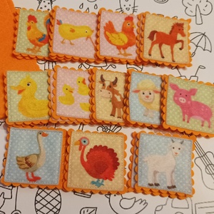 Memória játék - háziállatok - játék & sport - készségfejlesztő és logikai játék - memória játékok - Meska.hu