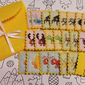 Memória játék - bogárkák - játék & sport - készségfejlesztő és logikai játék - memória játékok - Meska.hu