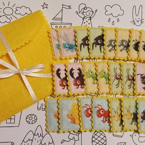 Memória játék - bogárkák - Meska.hu