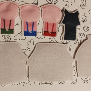 Három kismalac - játék & sport - bábok - ujjbáb - Meska.hu