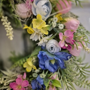 Tavaszi kopogtató - otthon & életmód - dekoráció - ajtó- és ablak dekoráció - ajtódísz & kopogtató - Meska.hu