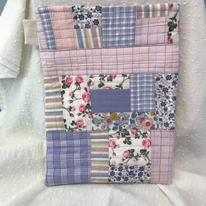 Romantikus patchwork könykabát vagy könyvtok, tablet tartó - könyv & zene - könyvtok - Meska.hu