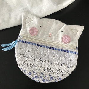 Cica neszesszer vagy tolltartó, Otthon & Életmód, Papír, írószer, Tolltartó & Ceruzatekercs, Varrás, MESKA