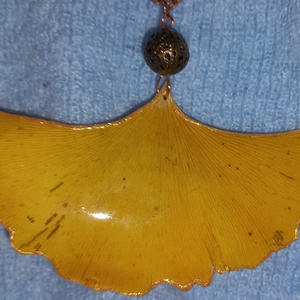 Gömbös ginkgo medál - nagy, Ékszer, Nyaklánc, Medál, Mindenmás, MESKA