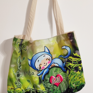 PizsaManó vászontáska plüssel: Cicmirc - játék & sport - plüssállat & játékfigura - plüss mesefigurák - Meska.hu