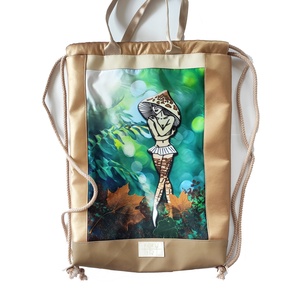 Karcsú Őzlábtündér textilbőr női tornazsák - táska & tok - hátizsák - tornazsák, gymbag - Meska.hu Karcsú Őzlábtündér textilbőr női tornazsák - táska & tok - hátizsák - tornazsák, gymbag - Meska.hu